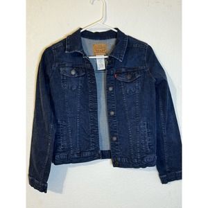 Levi’s Girl's Jean Jacket Size‎ XL Dark Wash 14-16